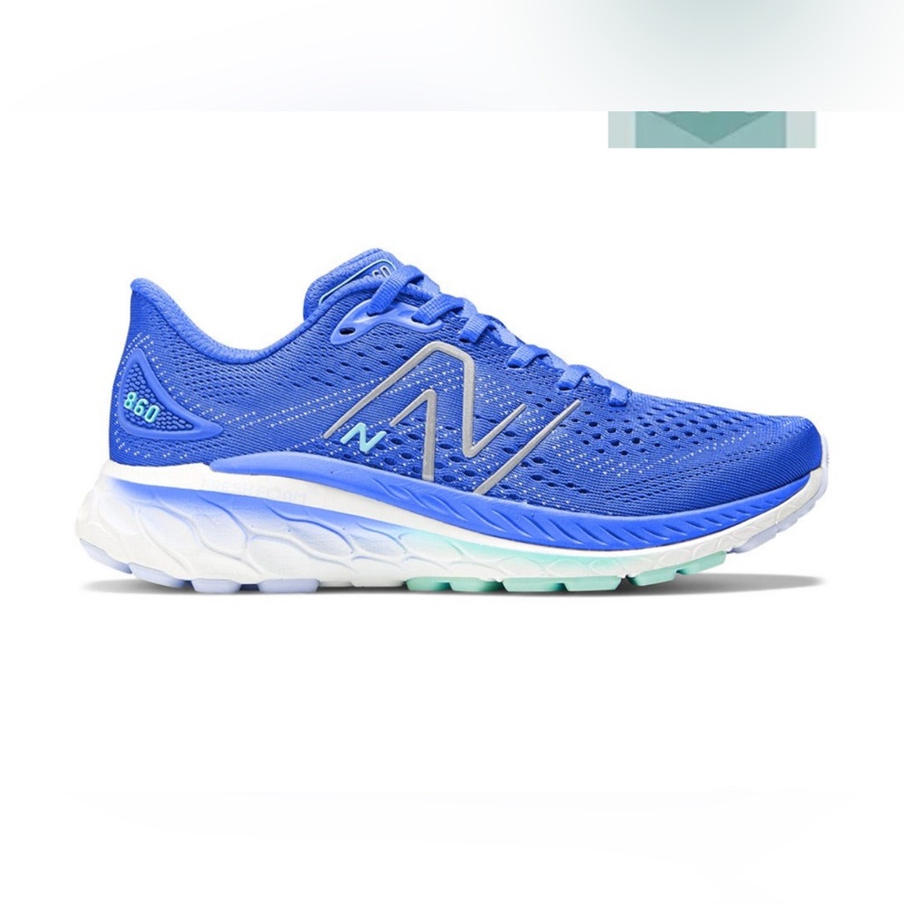 New Balance Women's Athletic Running Shoes Blue with White Midsole